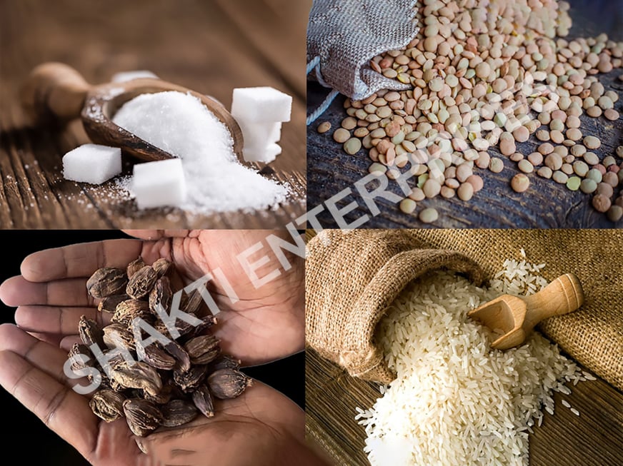 Shakti Enterprise, a trusted supplier of high-quality ICUMSA 45 sugar, rice, and other food products.